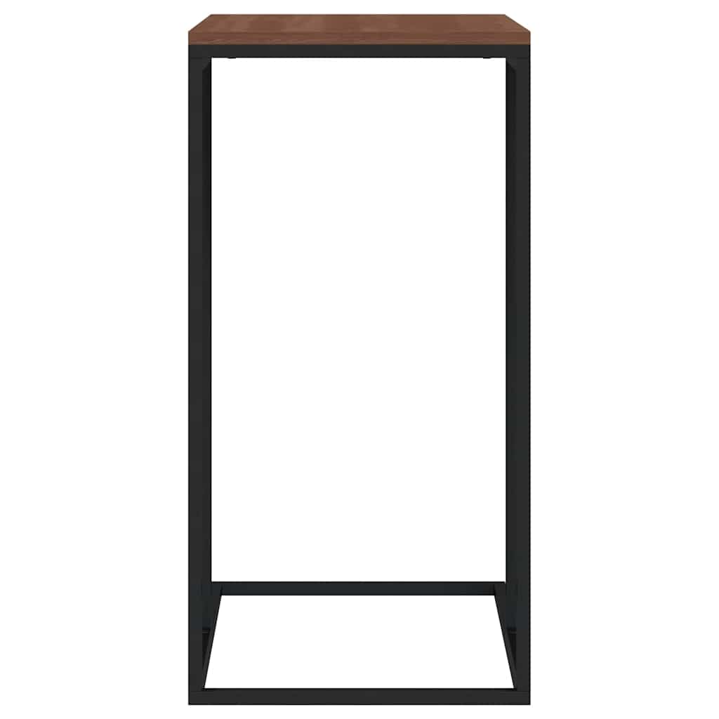 Side Table Black 40x30x59 cm Engineered Wood