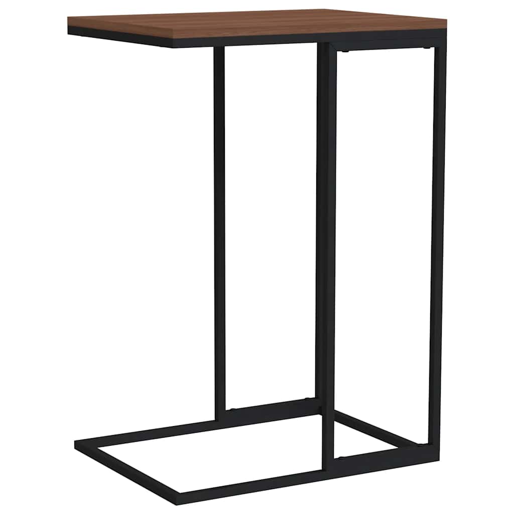 Side Table Black 40x30x59 cm Engineered Wood