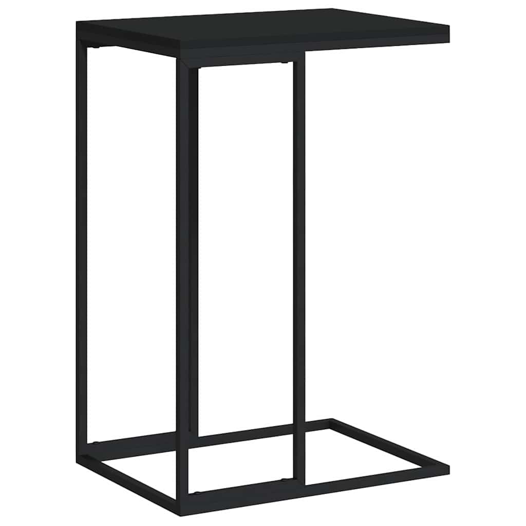 336130 vidaXL Side Table Black 40x30x59 cm Engineered Wood