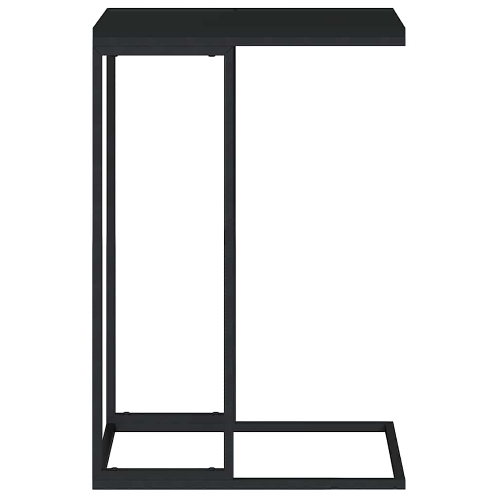336130 vidaXL Side Table Black 40x30x59 cm Engineered Wood