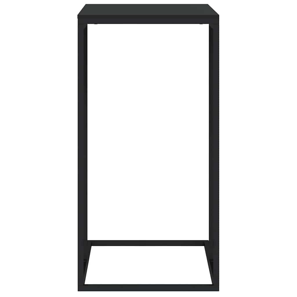 336130 vidaXL Side Table Black 40x30x59 cm Engineered Wood