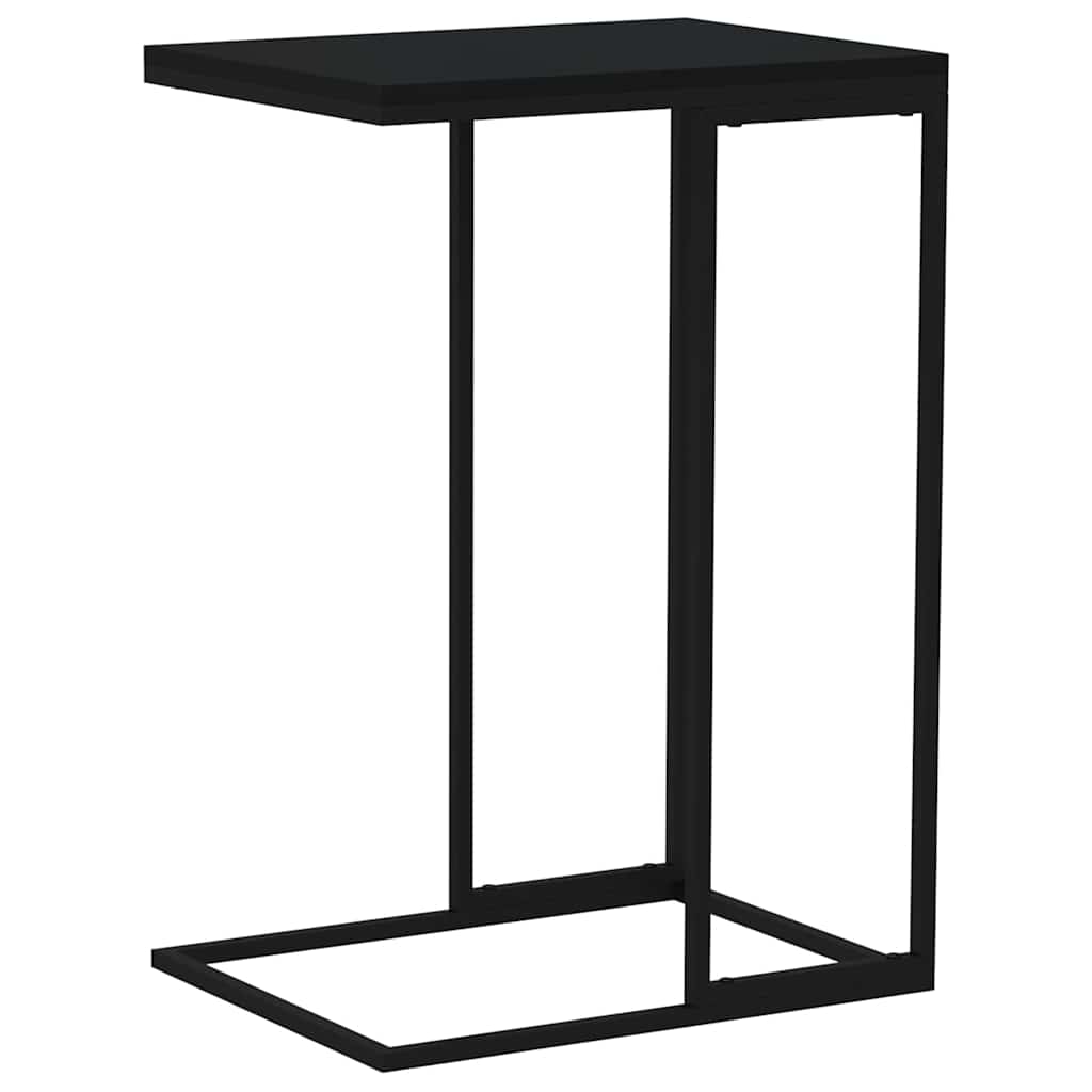 336130 vidaXL Side Table Black 40x30x59 cm Engineered Wood