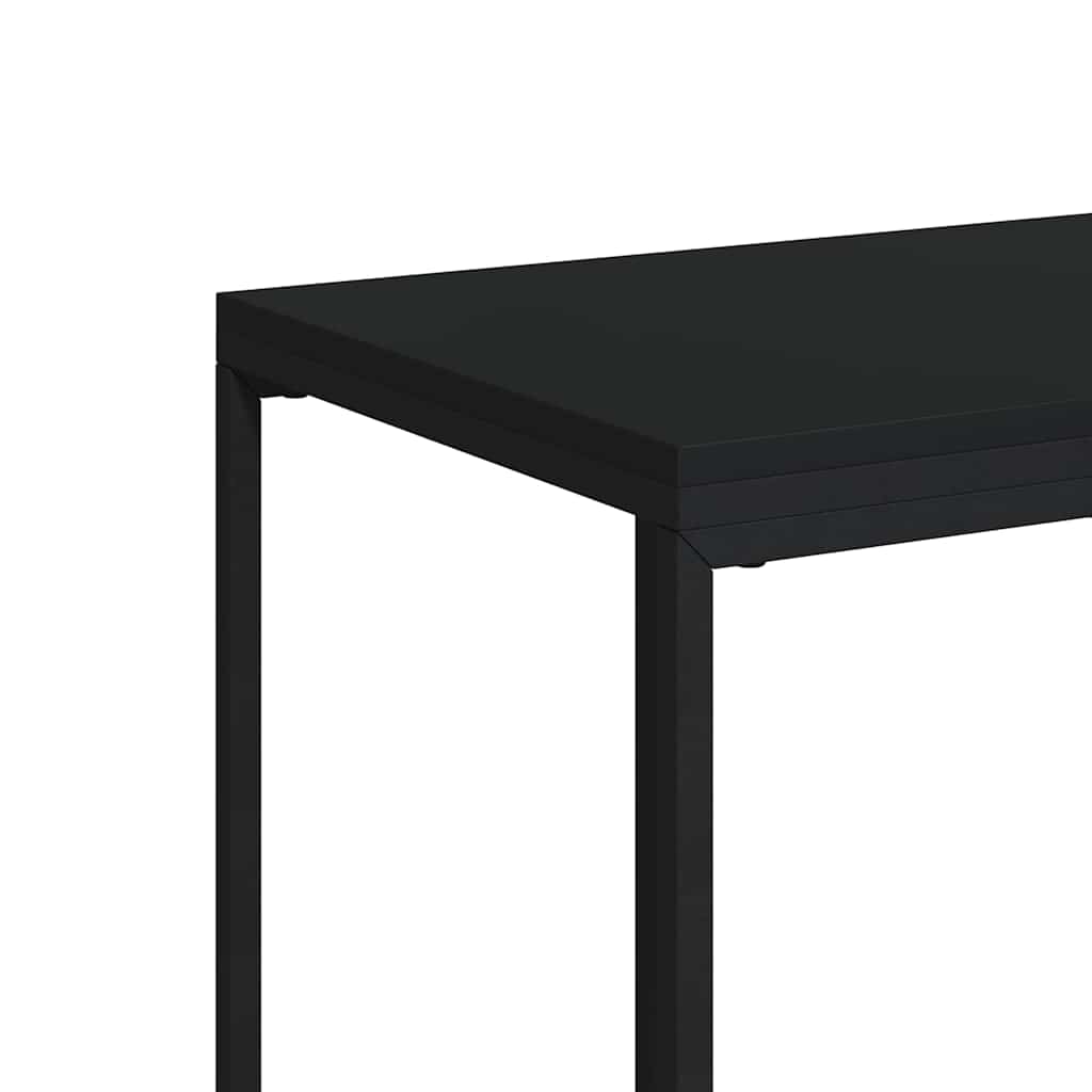 Side Table | Black | Engineered Wood | Small |  Durable  | Side Table