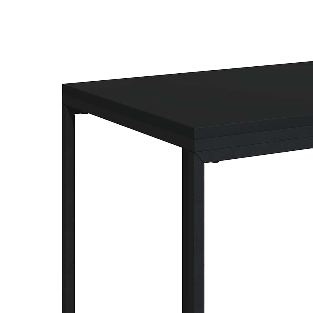 336130 vidaXL Side Table Black 40x30x59 cm Engineered Wood