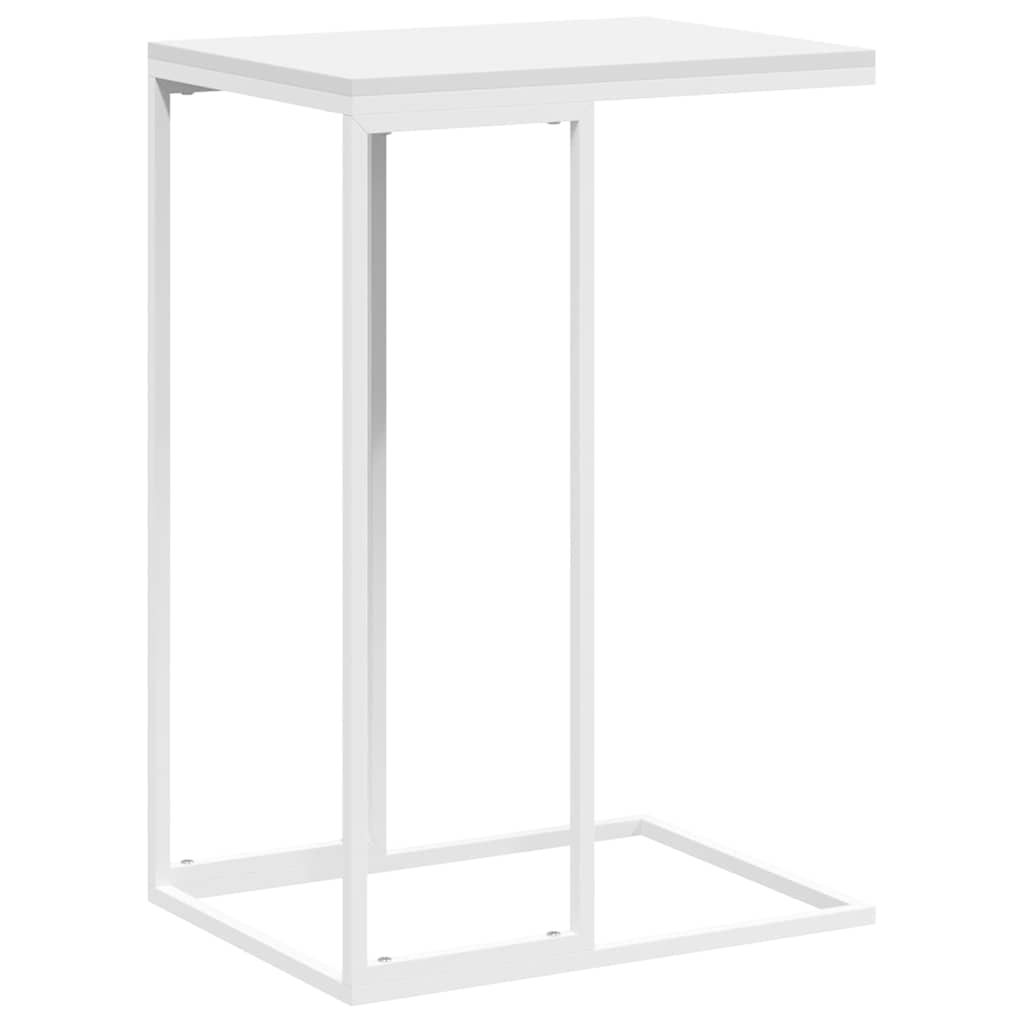 336131 vidaXL Side Table White 40x30x59 cm Engineered Wood