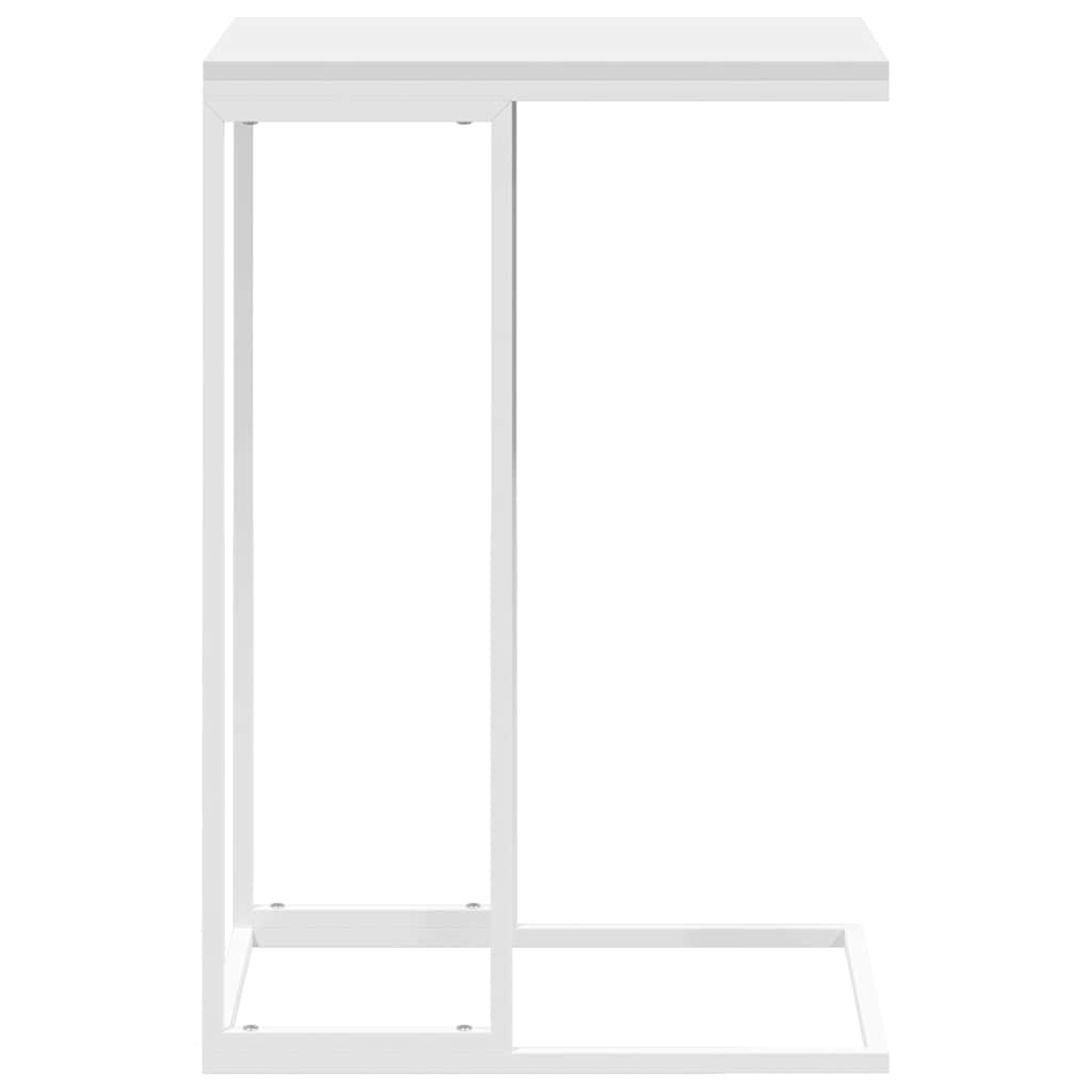 336131 vidaXL Side Table White 40x30x59 cm Engineered Wood