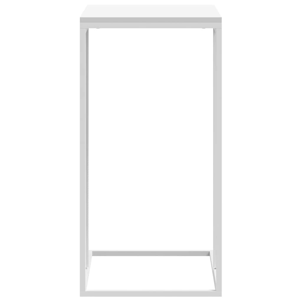 336131 vidaXL Side Table White 40x30x59 cm Engineered Wood