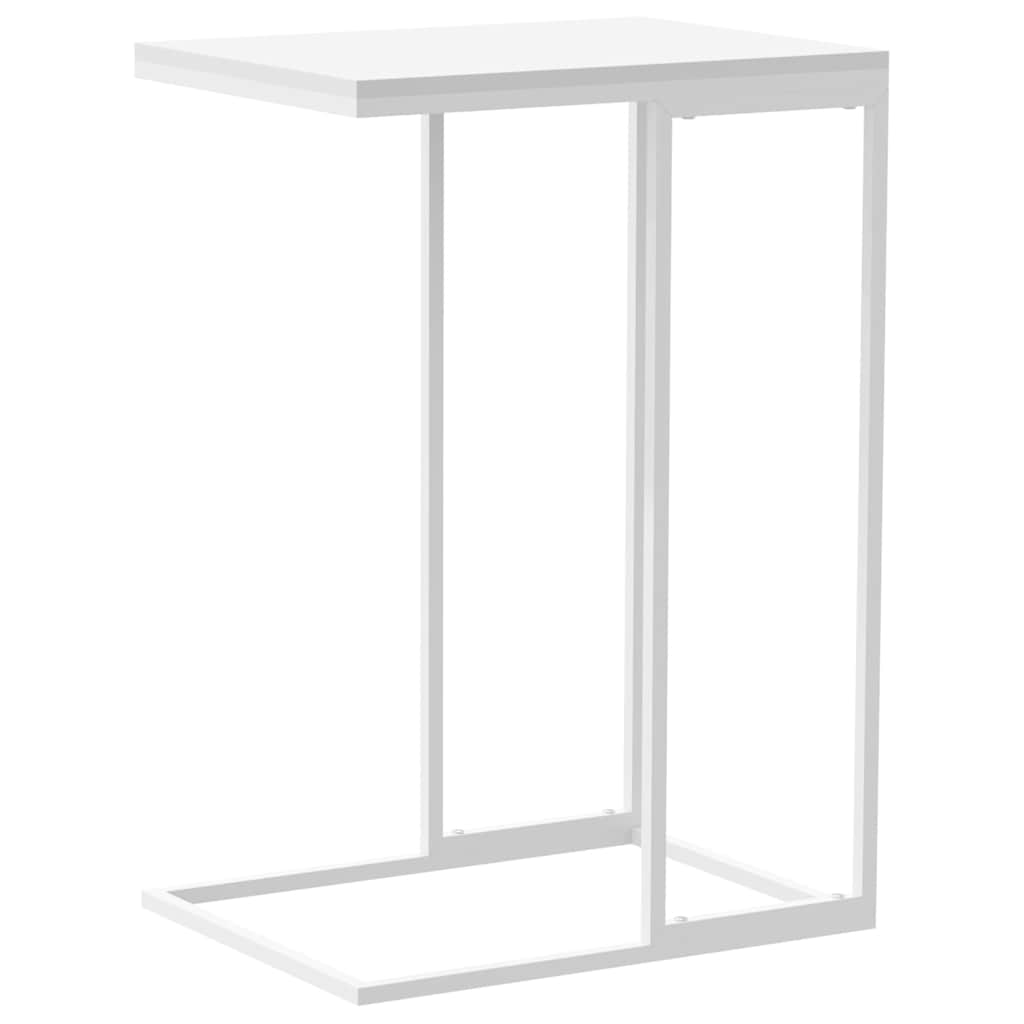336131 vidaXL Side Table White 40x30x59 cm Engineered Wood