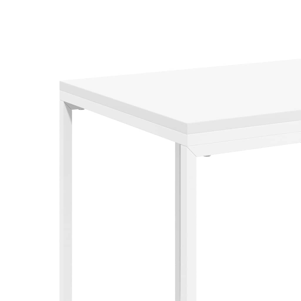 336131 vidaXL Side Table White 40x30x59 cm Engineered Wood