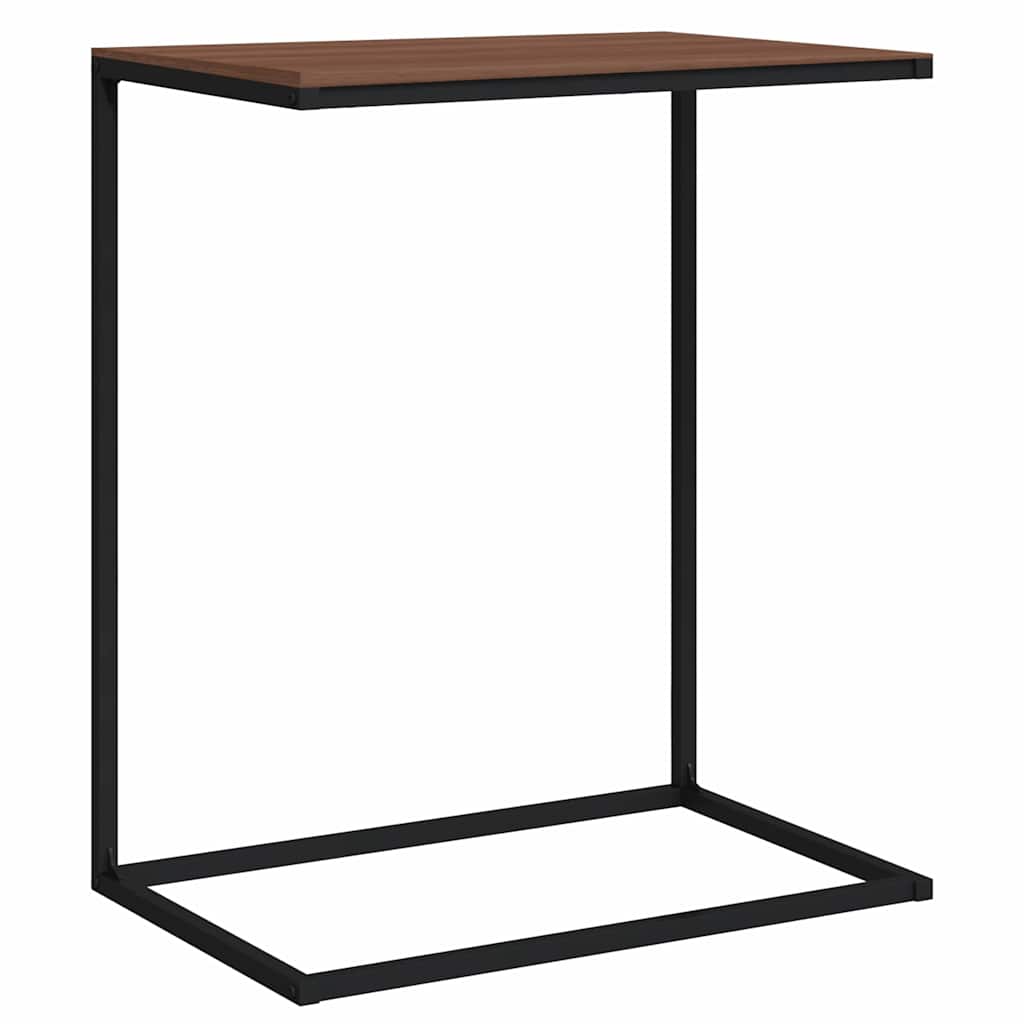 336132 vidaXL Side Table Black 55x35x66 cm Engineered Wood