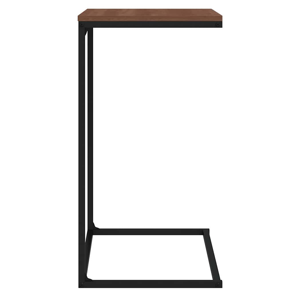336132 vidaXL Side Table Black 55x35x66 cm Engineered Wood