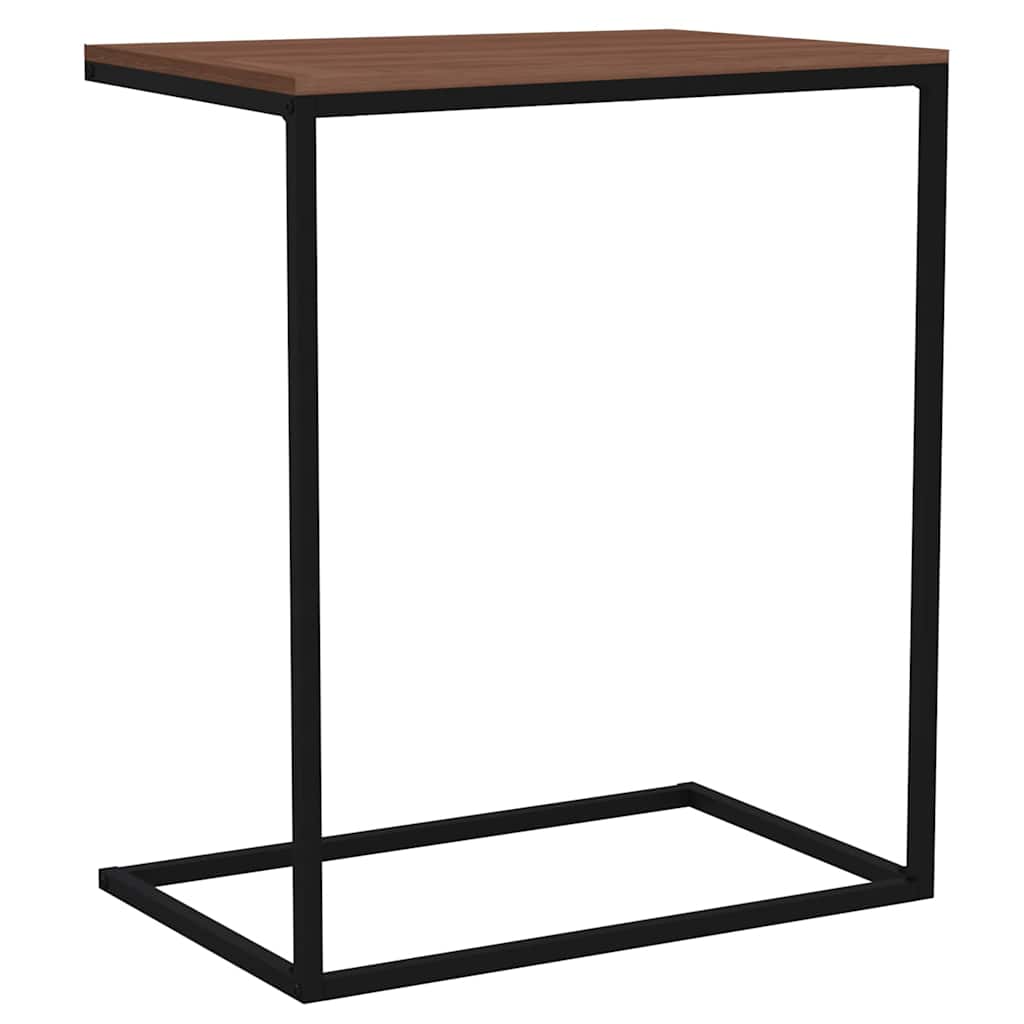 336132 vidaXL Side Table Black 55x35x66 cm Engineered Wood