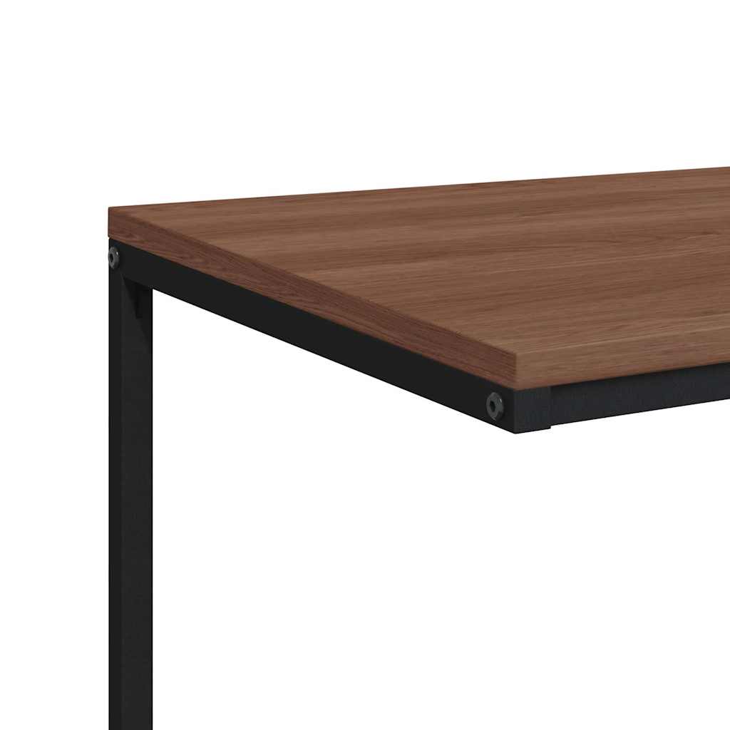 336132 vidaXL Side Table Black 55x35x66 cm Engineered Wood