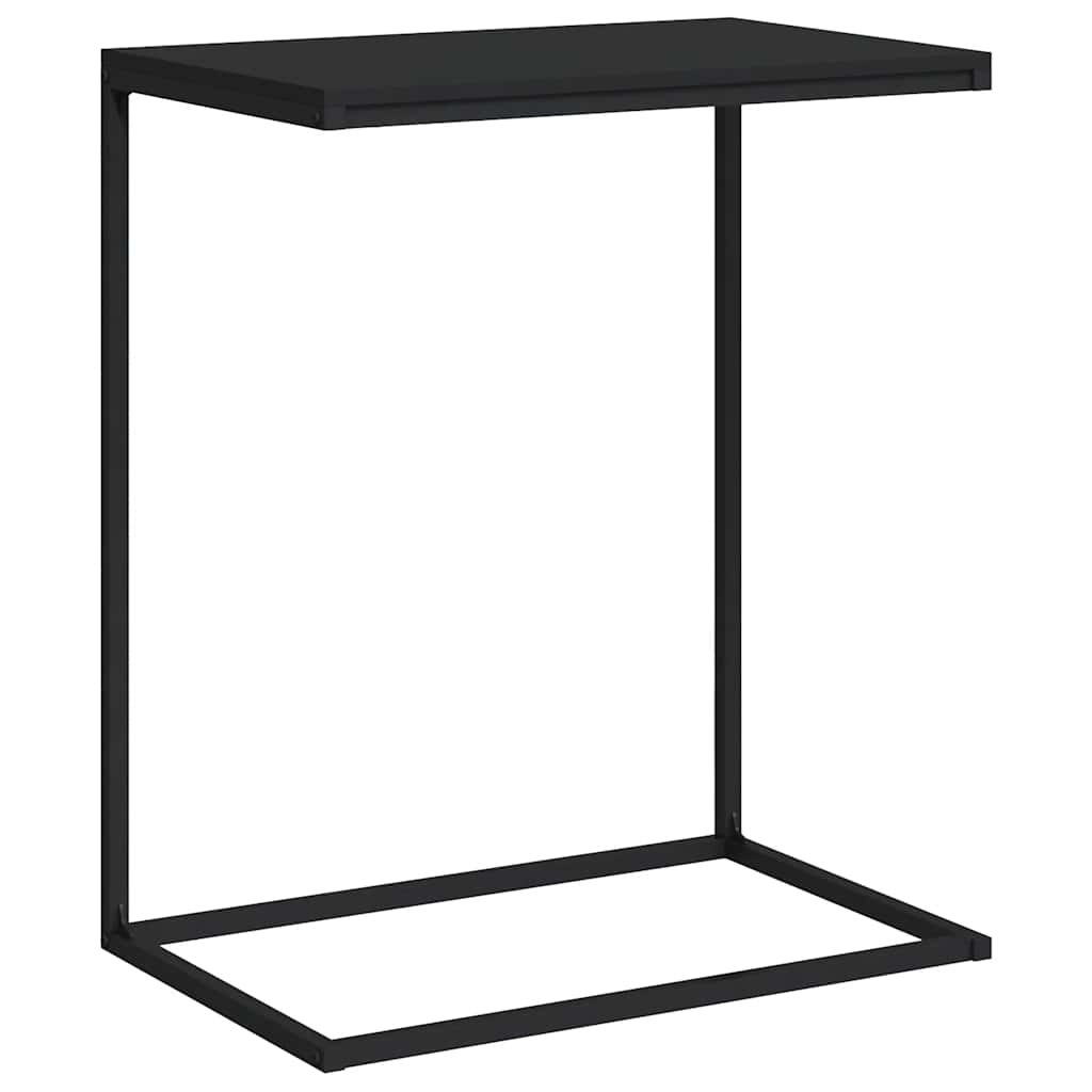 336133 vidaXL Side Table Black 55x35x66 cm Engineered Wood