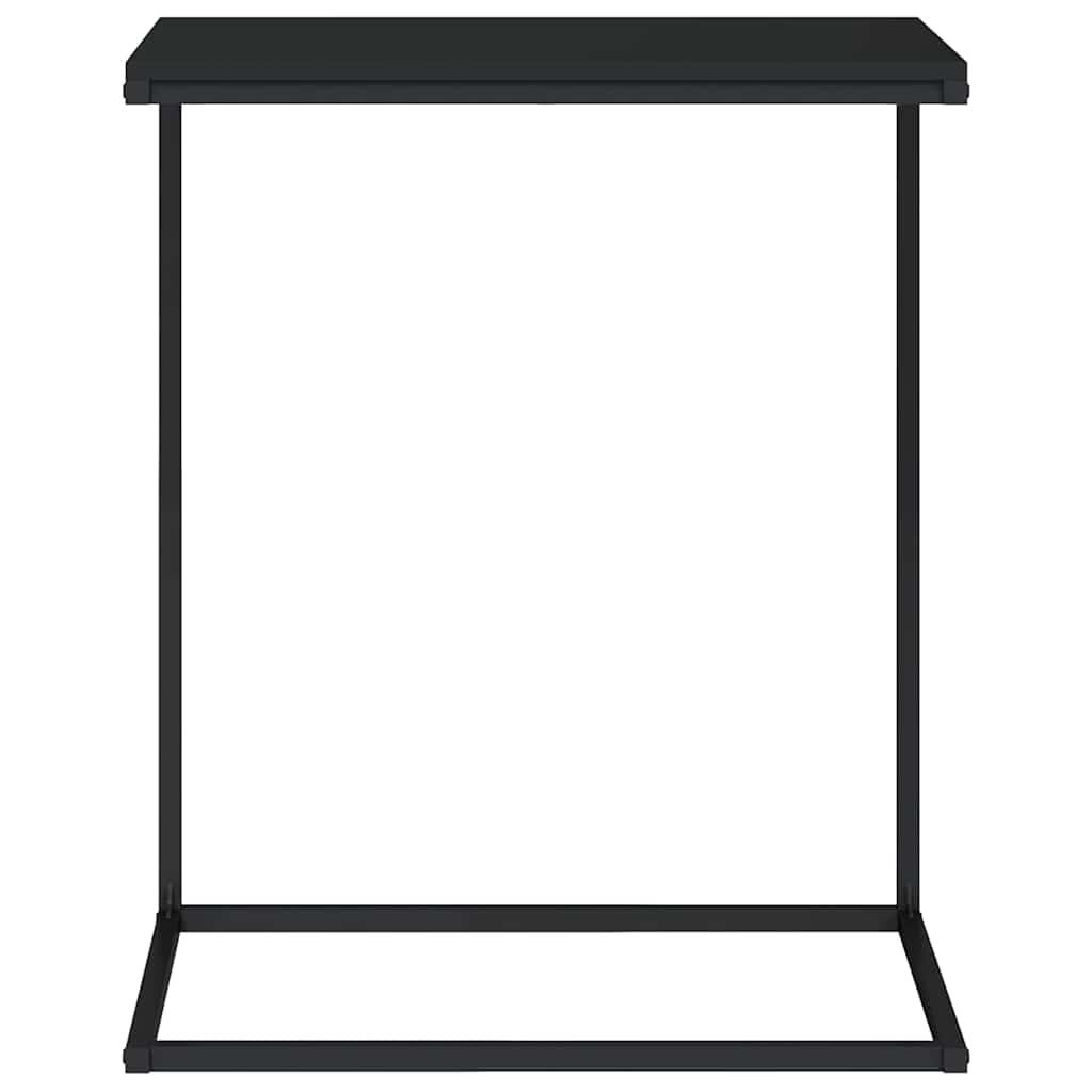 336133 vidaXL Side Table Black 55x35x66 cm Engineered Wood