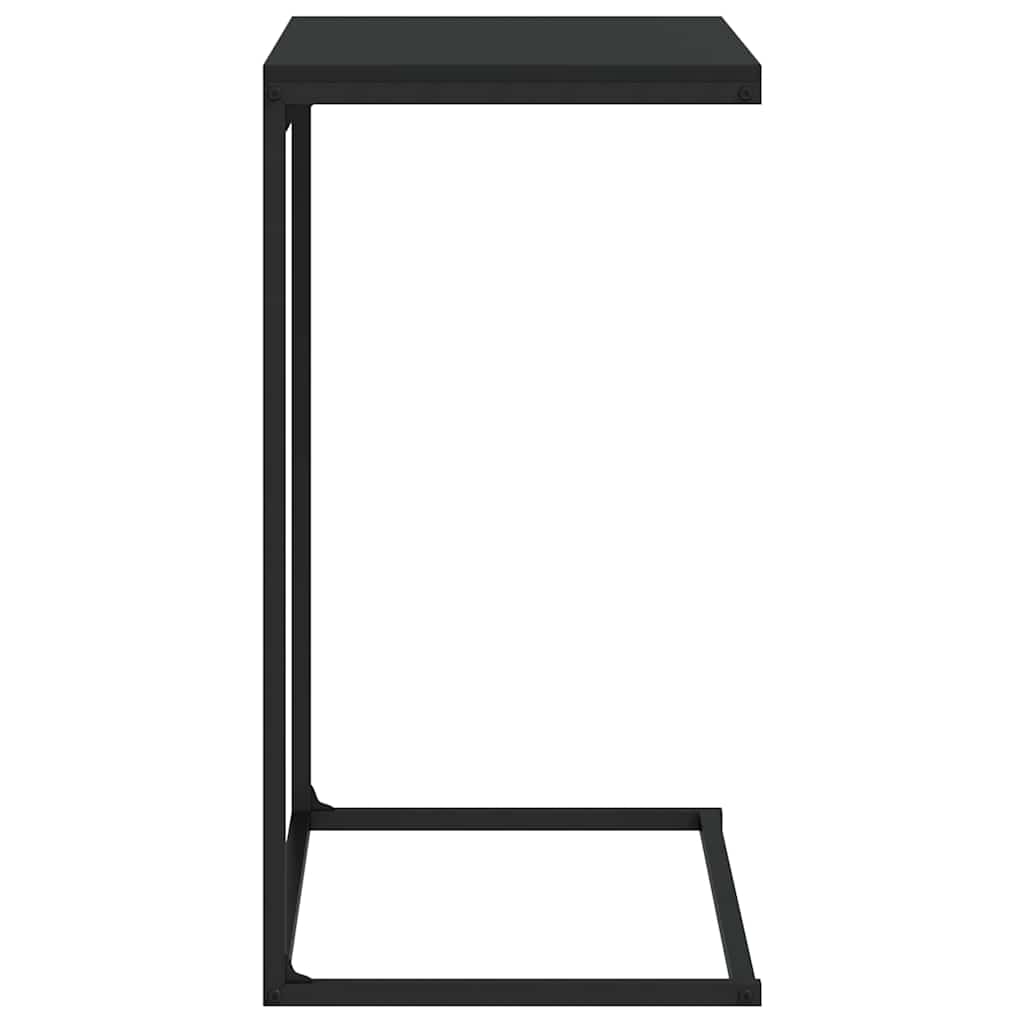 336133 vidaXL Side Table Black 55x35x66 cm Engineered Wood