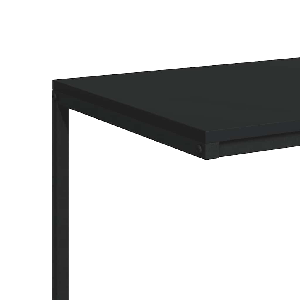 Side Table | Black | Engineered wood, Iron | Durable | Side Table