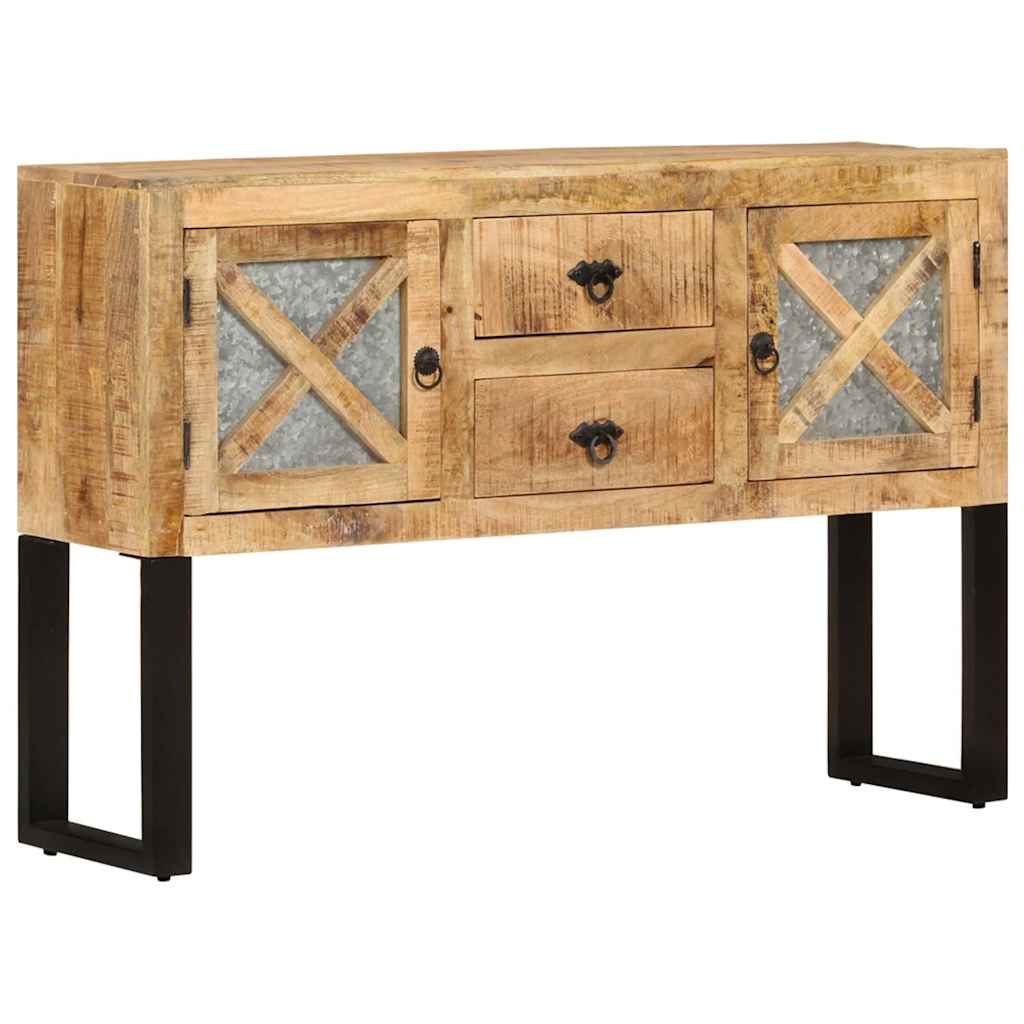 328275 vidaXL Sideboard 110x30x74 cm Rough Mango Wood