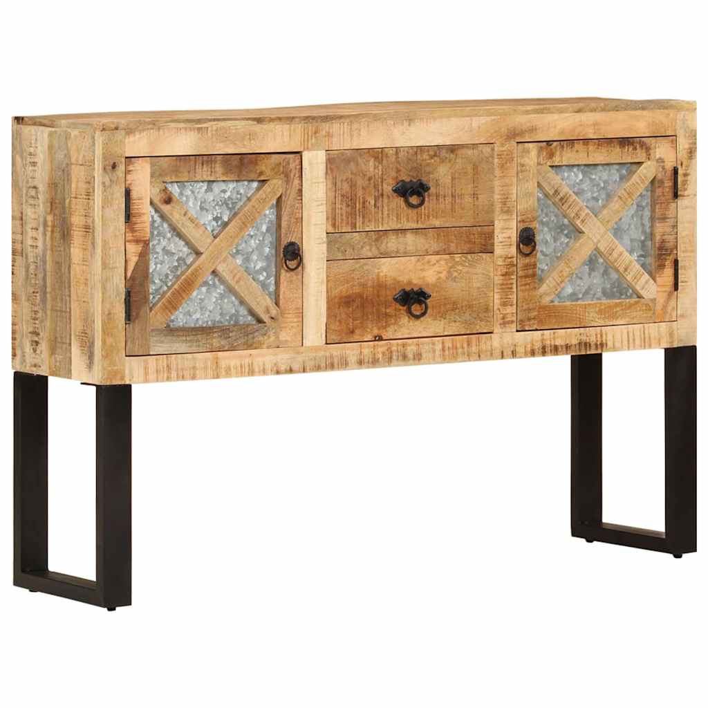 328275 vidaXL Sideboard 110x30x74 cm Rough Mango Wood