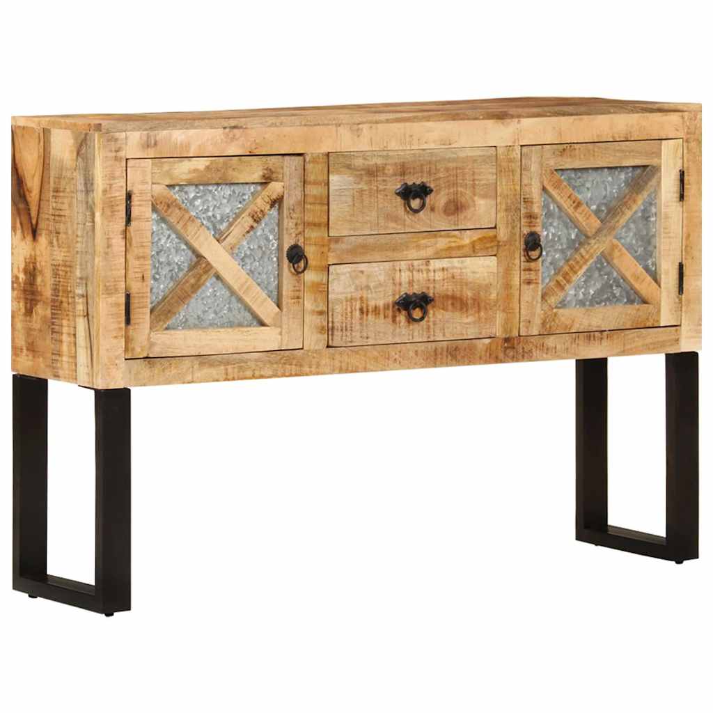 328275 vidaXL Sideboard 110x30x74 cm Rough Mango Wood