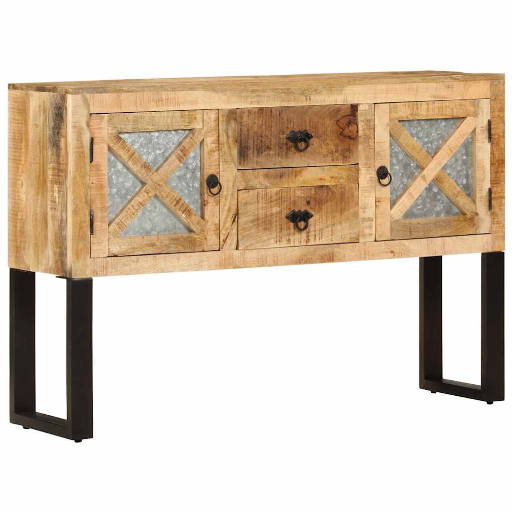 328275 vidaXL Sideboard 110x30x74 cm Rough Mango Wood