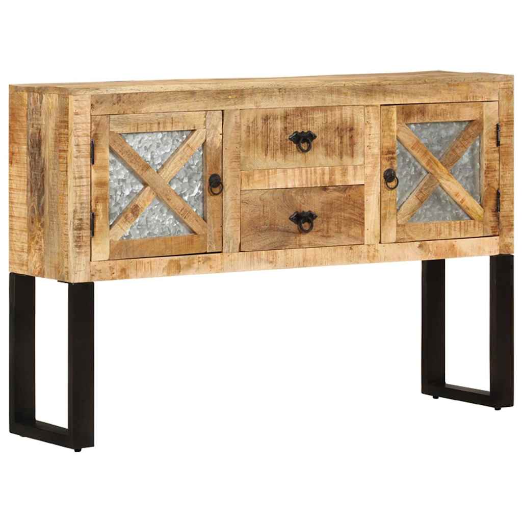 328275 vidaXL Sideboard 110x30x74 cm Rough Mango Wood