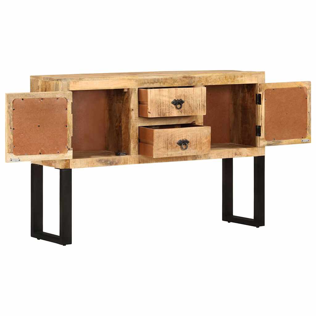 328275 vidaXL Sideboard 110x30x74 cm Rough Mango Wood