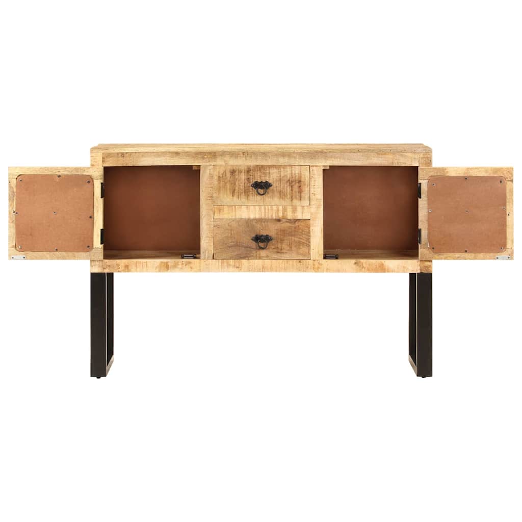328275 vidaXL Sideboard 110x30x74 cm Rough Mango Wood