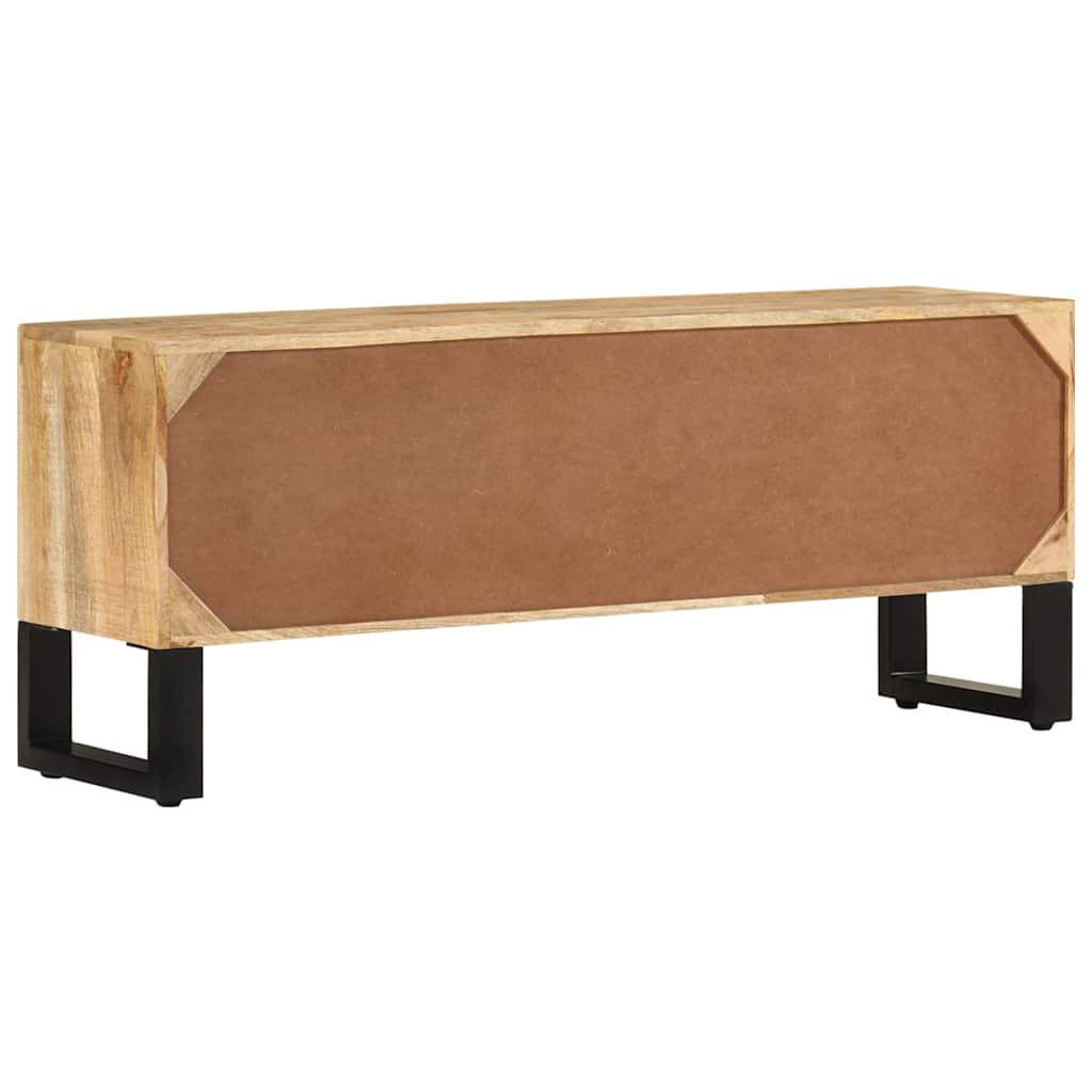 328276 vidaXL TV Cabinet 110x30x45 cm Rough Mango Wood