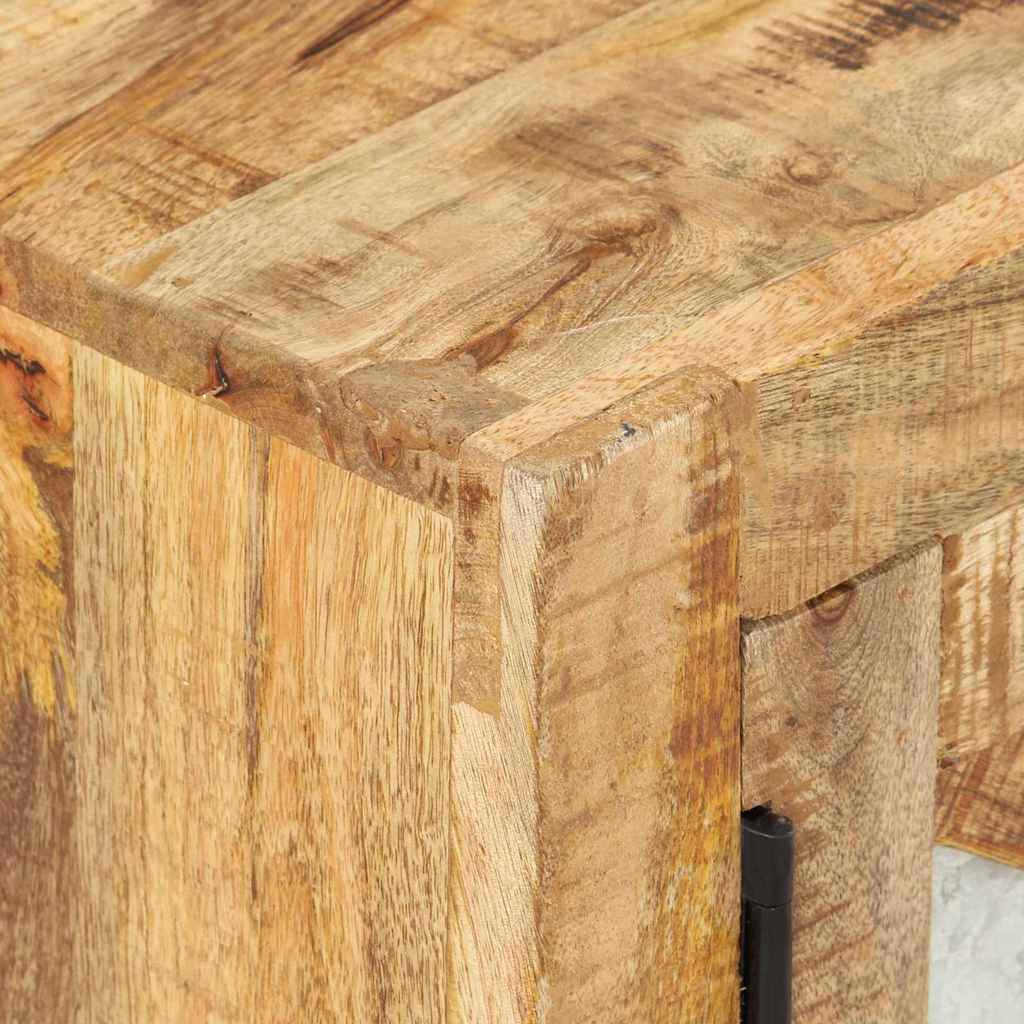 328276 vidaXL TV Cabinet 110x30x45 cm Rough Mango Wood