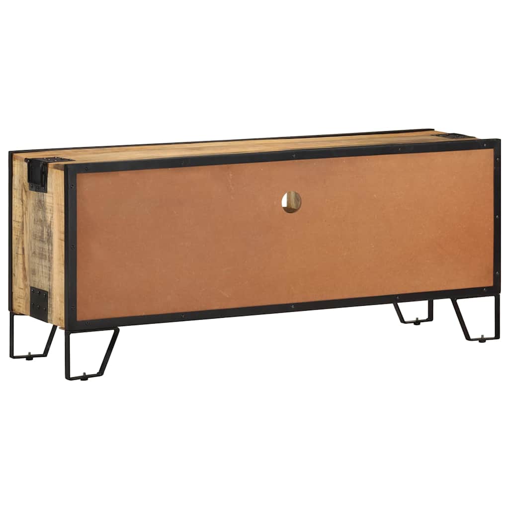 328284 vidaXL TV Cabinet 110x31x46 cm Rough Mango Wood