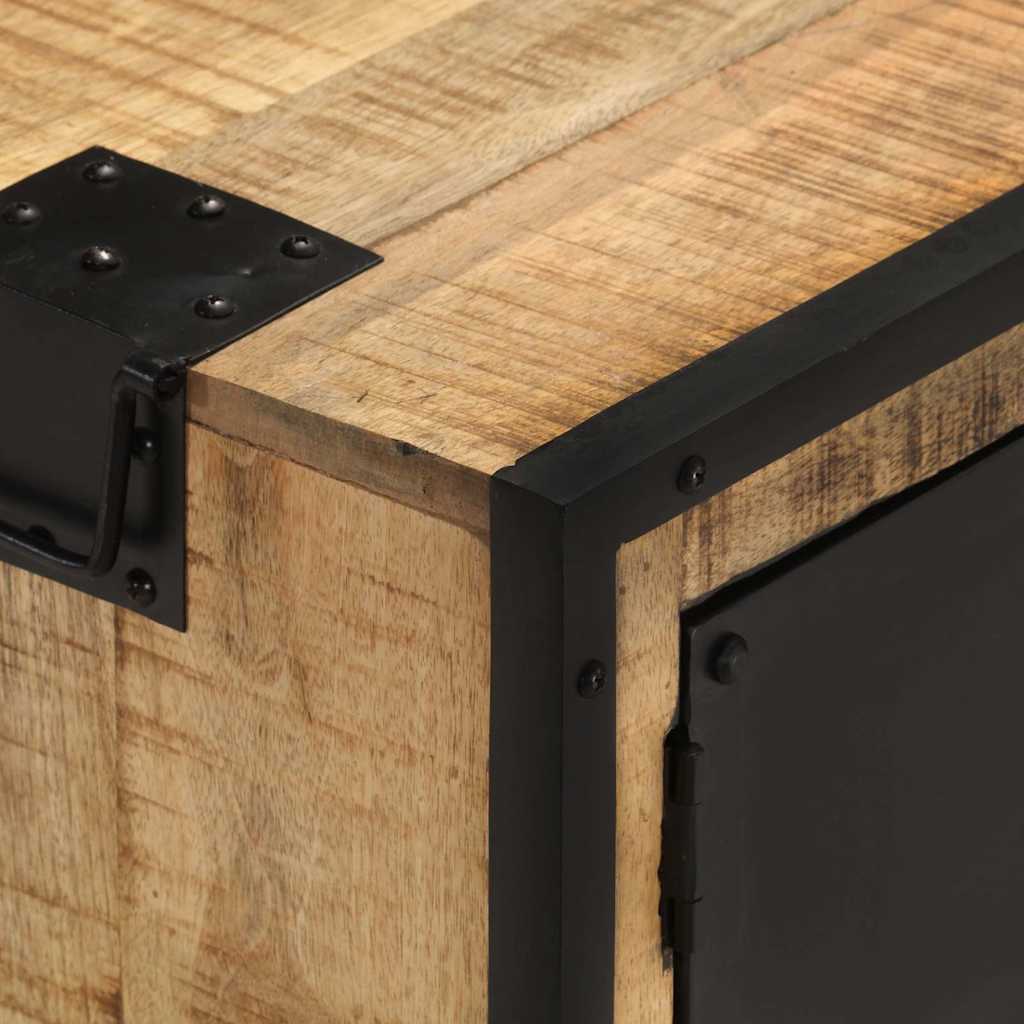 328284 vidaXL TV Cabinet 110x31x46 cm Rough Mango Wood