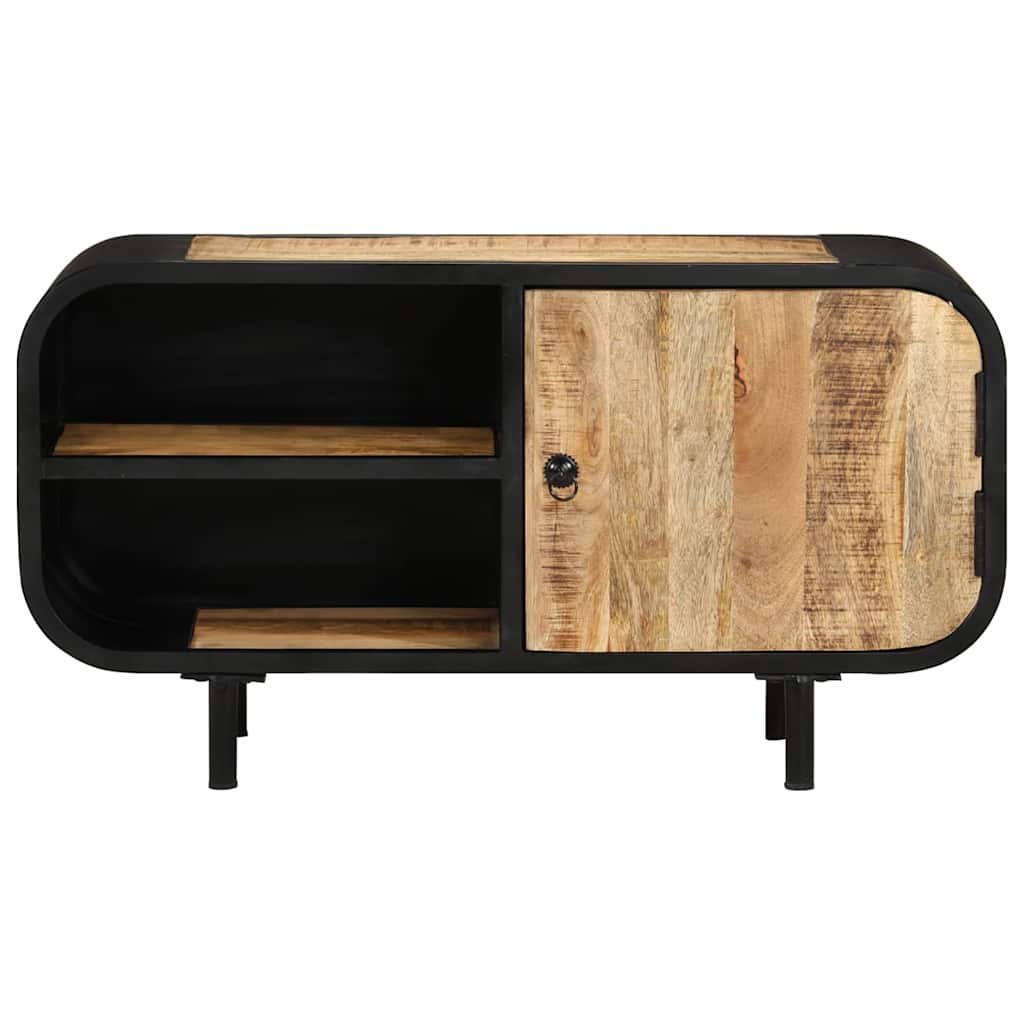 328412 vidaXL TV Cabinet 90x30x48 cm Rough Mango Wood