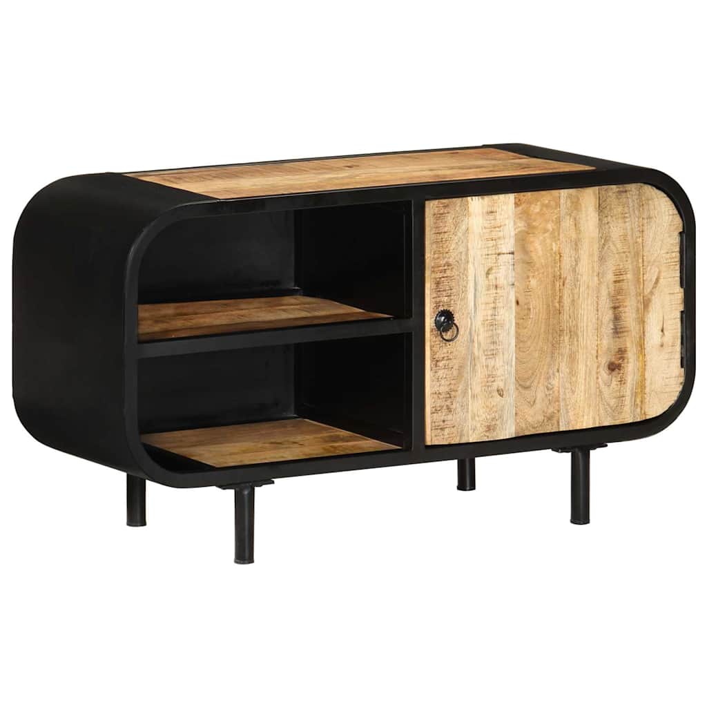 328412 vidaXL TV Cabinet 90x30x48 cm Rough Mango Wood