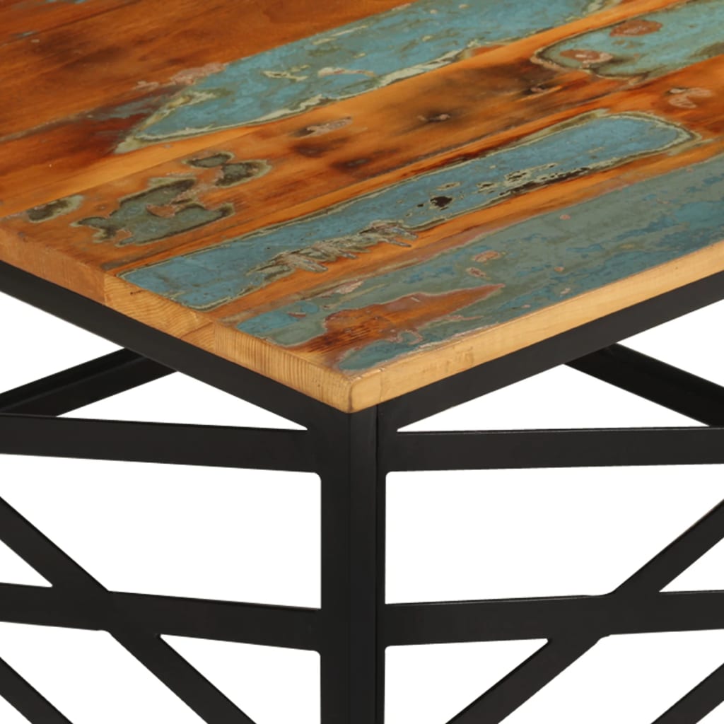 330075 vidaXL Coffee Table 68x68x35 cm Solid Reclaimed Wood