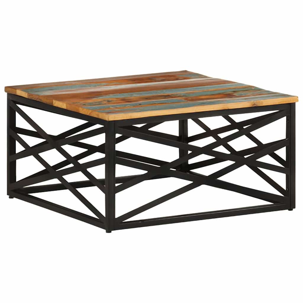 330075 vidaXL Coffee Table 68x68x35 cm Solid Reclaimed Wood