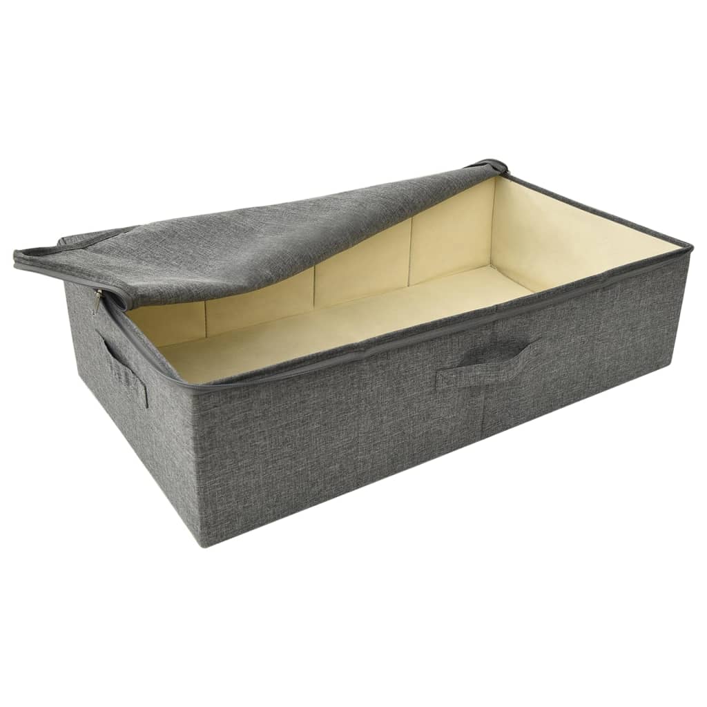 vidaXL Storage Boxes 2 pcs Fabric 70x40x18 cm Anthracite