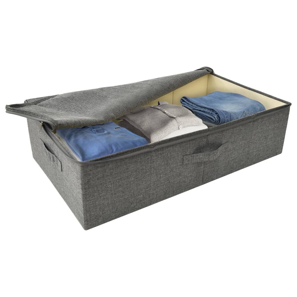 vidaXL Storage Boxes 2 pcs Fabric 70x40x18 cm Anthracite