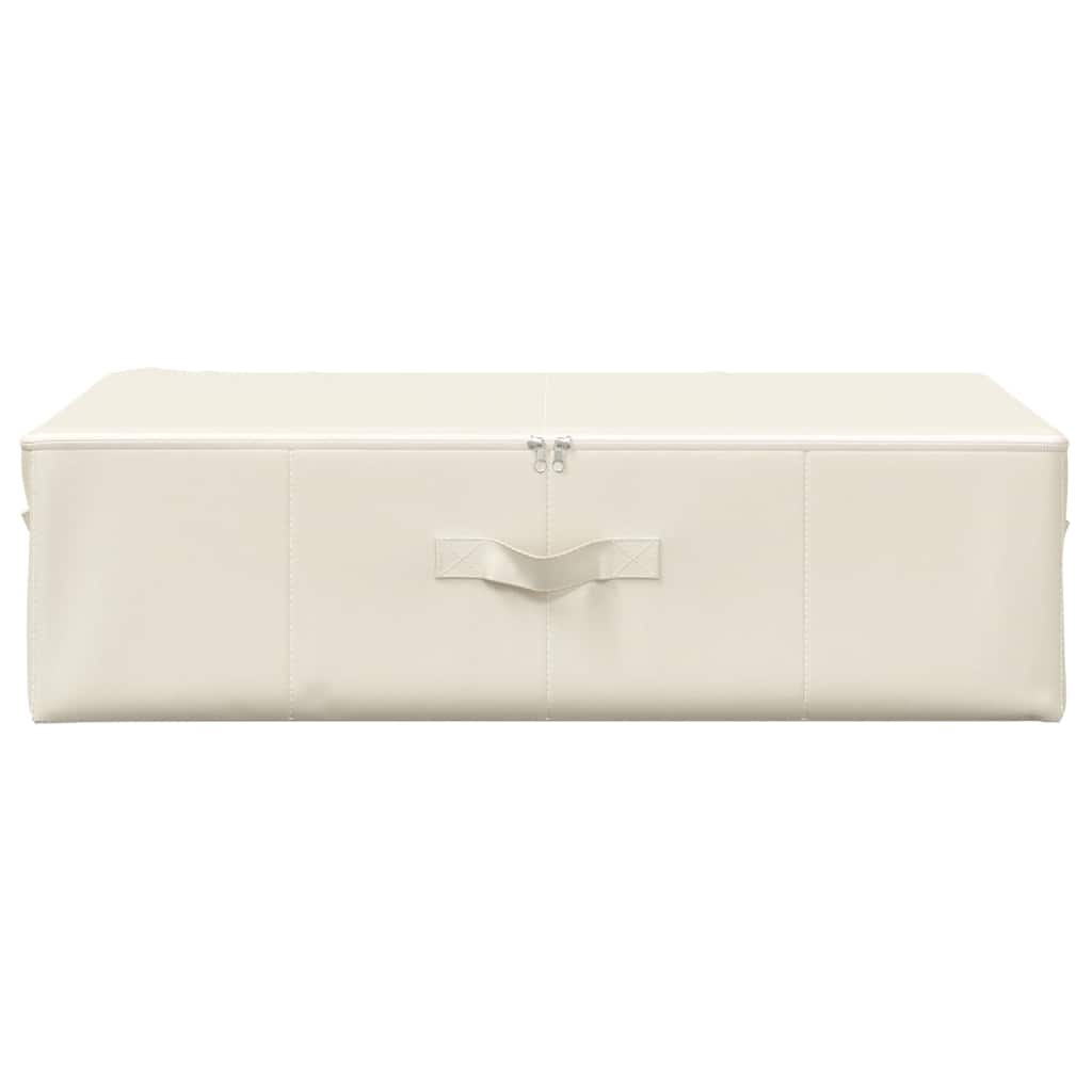 Storage Box Fabric 70x40x18 cm Cream