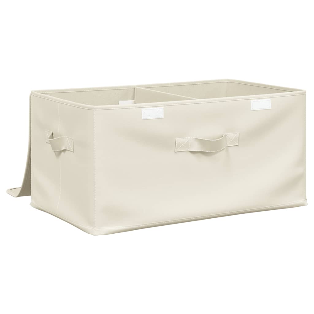 332916 vidaXL Storage Box Fabric 50x30x25 cm Cream