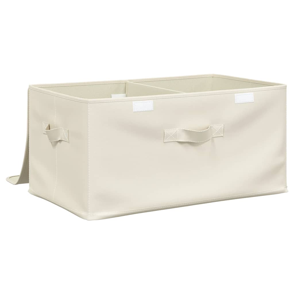 332917 vidaXL Storage Boxes 2 pcs Fabric 50x30x25 cm Cream