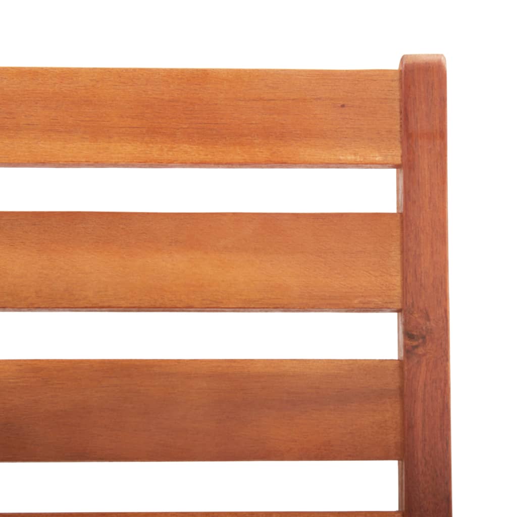 Outdoor Chair | Set of 8 | Brown | Solid Acacia Wood | Standard