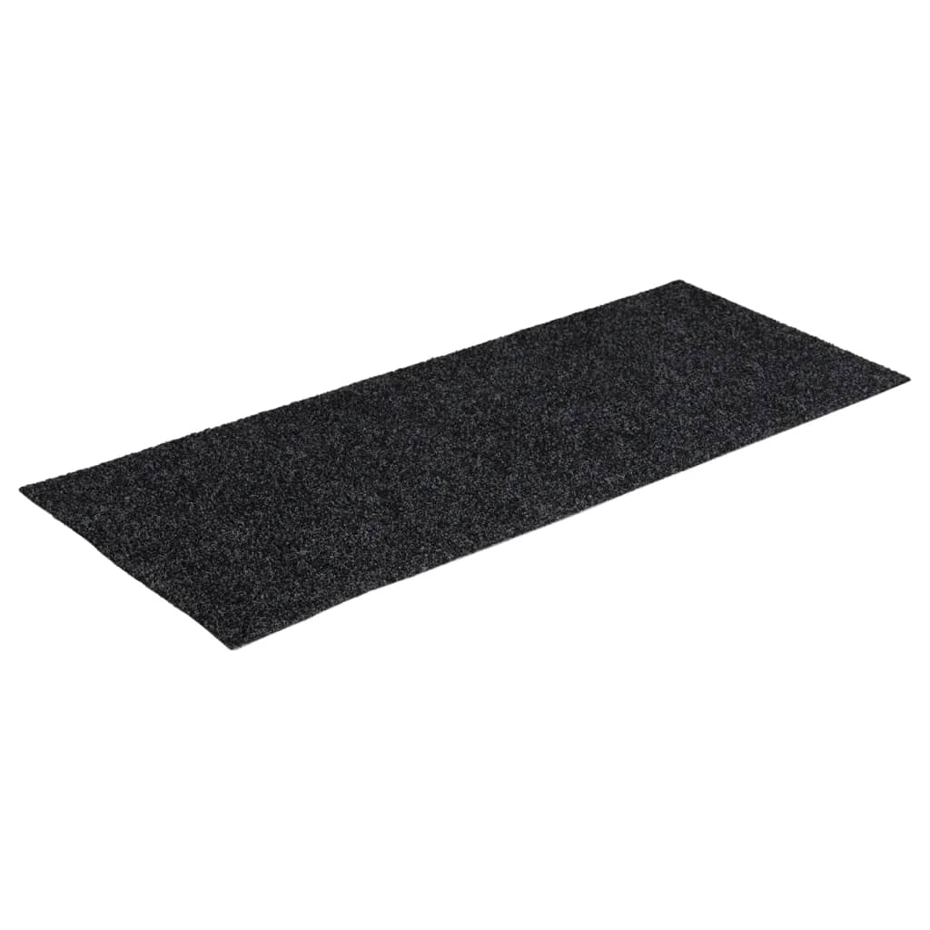 Stair Mats Self-adhesive 15 pcs 60x25 cm Dark Grey Rectangular