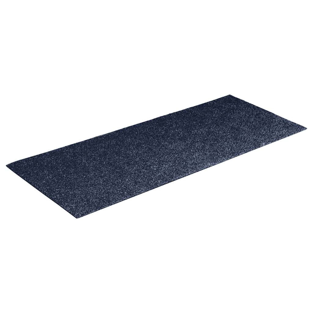 Stair Mats Self-adhesive 15 pcs 60x25 cm Grey Blue Rectangular