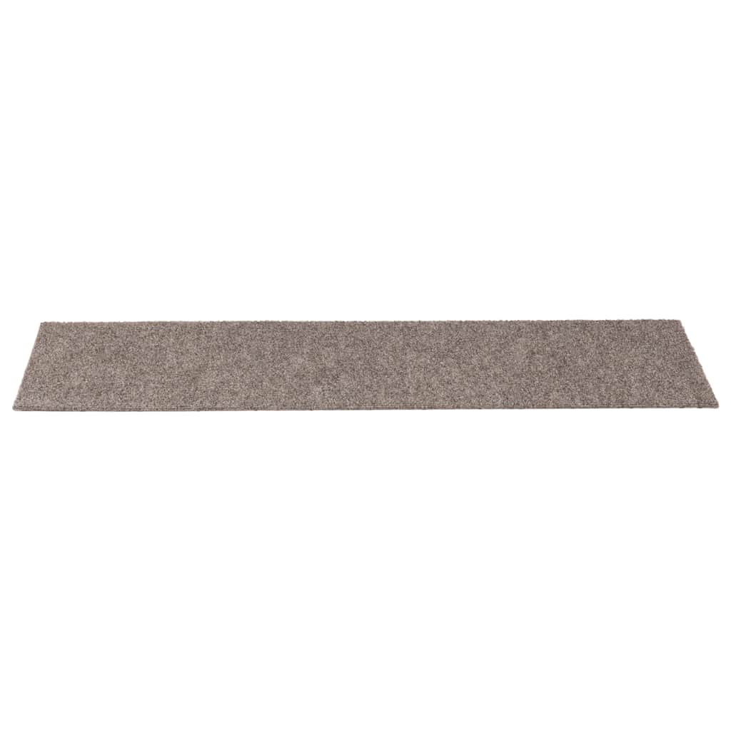 Stair Mats Self-adhesive 15 pcs 76x20 cm Beige Rectangular