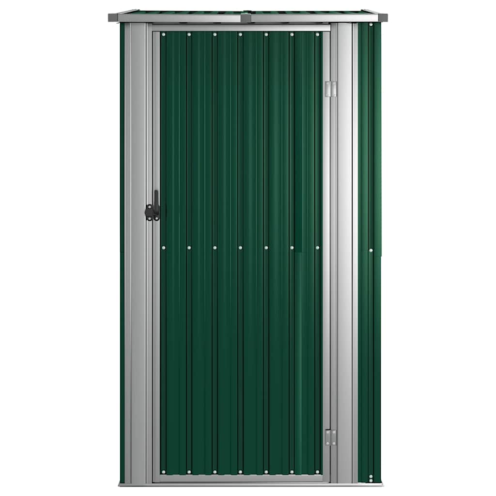 Garden Shed Green 118.5x97x209.5 cm Galvanised Steel