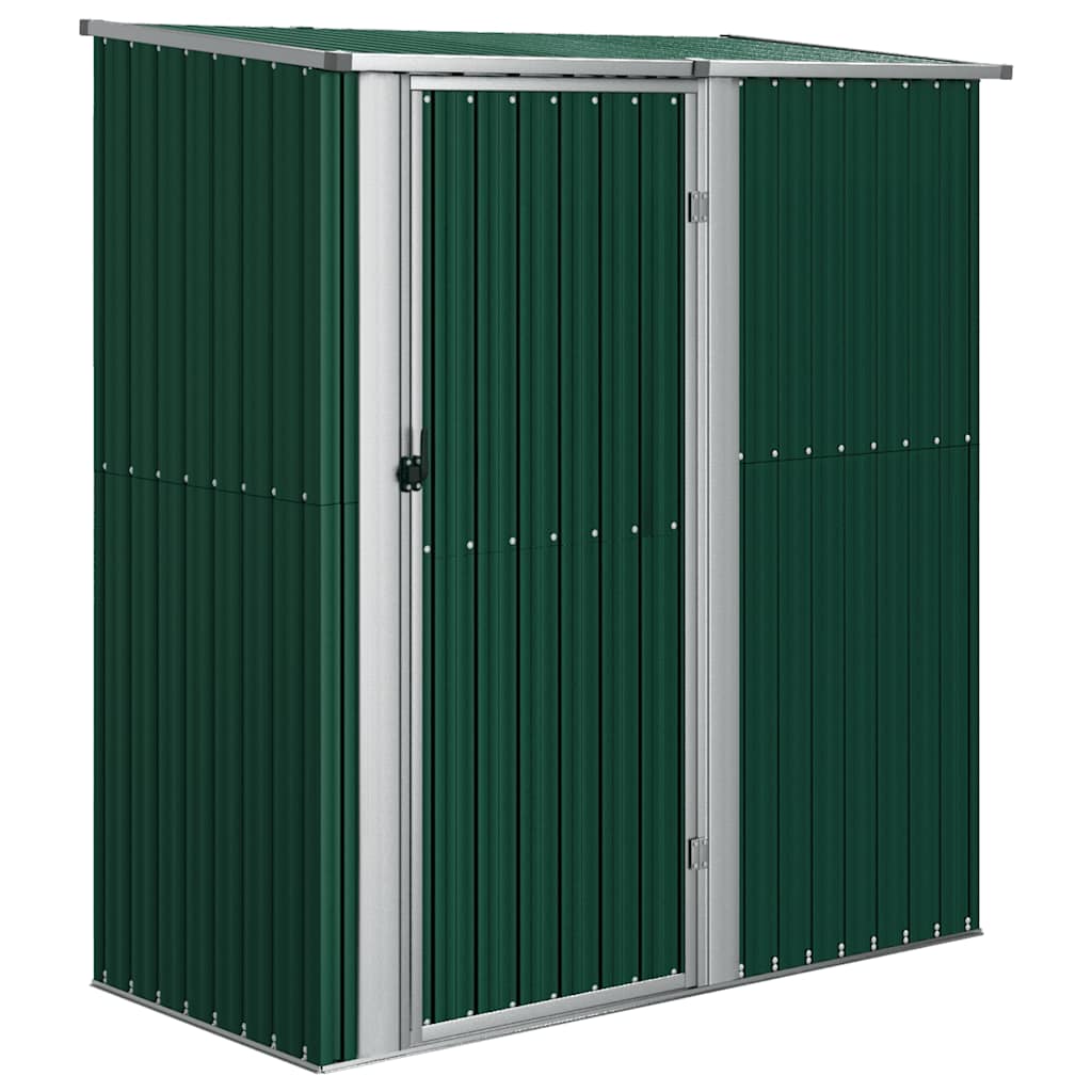 Garden Shed Green 180.5x97x209.5 cm Galvanised Steel