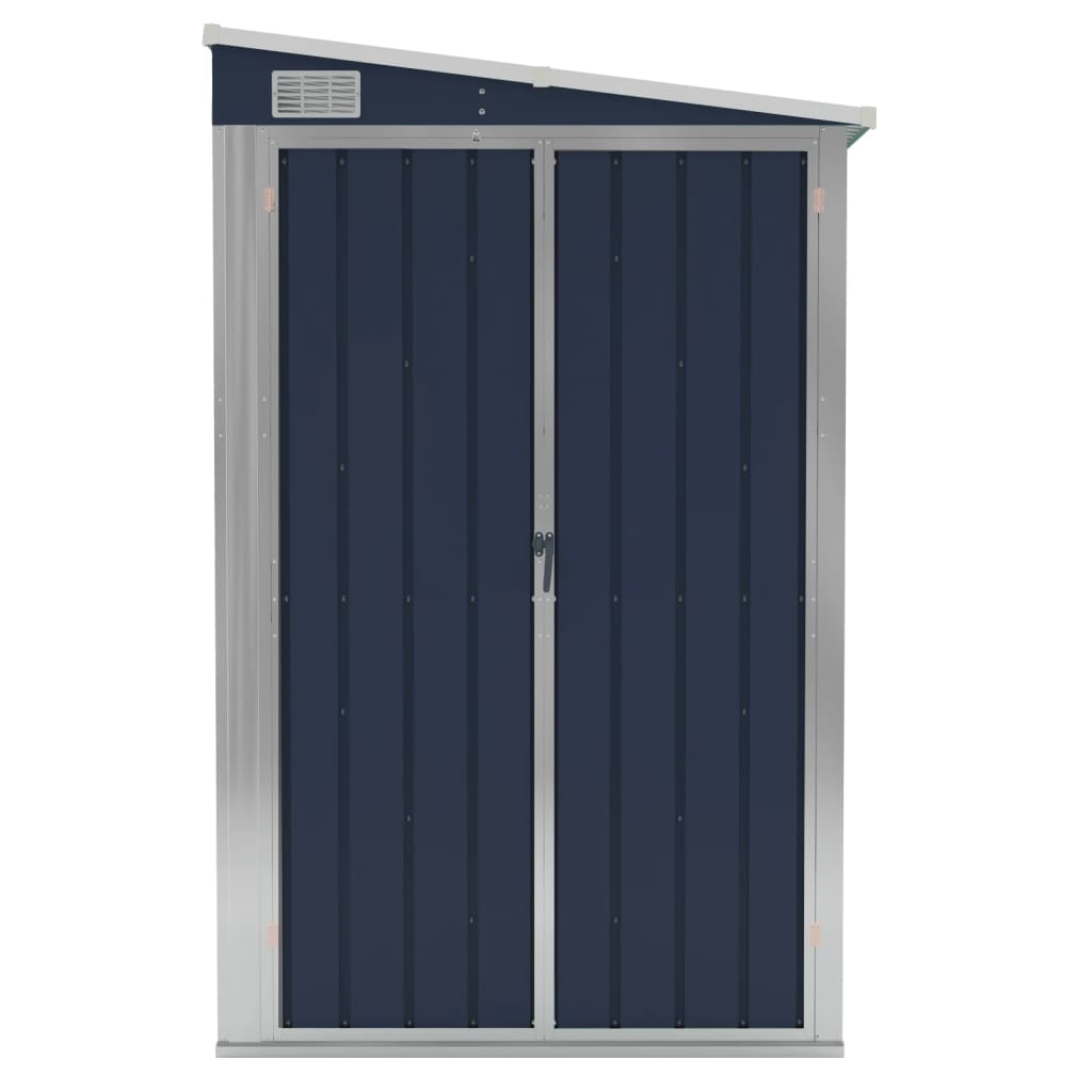 vidaXL Wall-mounted Garden Shed Anthracite 118x100x178 cm Steel