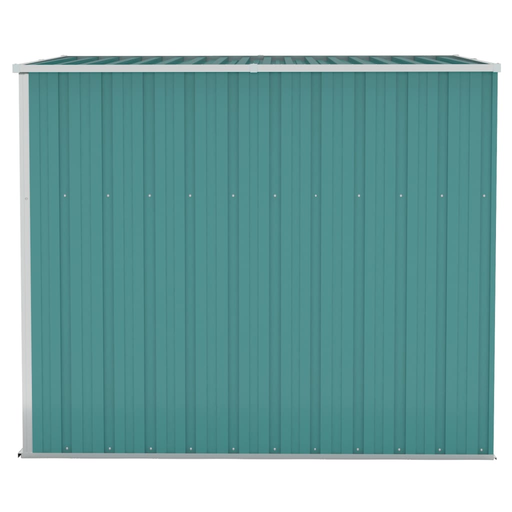 vidaXL Wall-mounted Garden Shed Green 118x194x178 cm Galvanised Steel