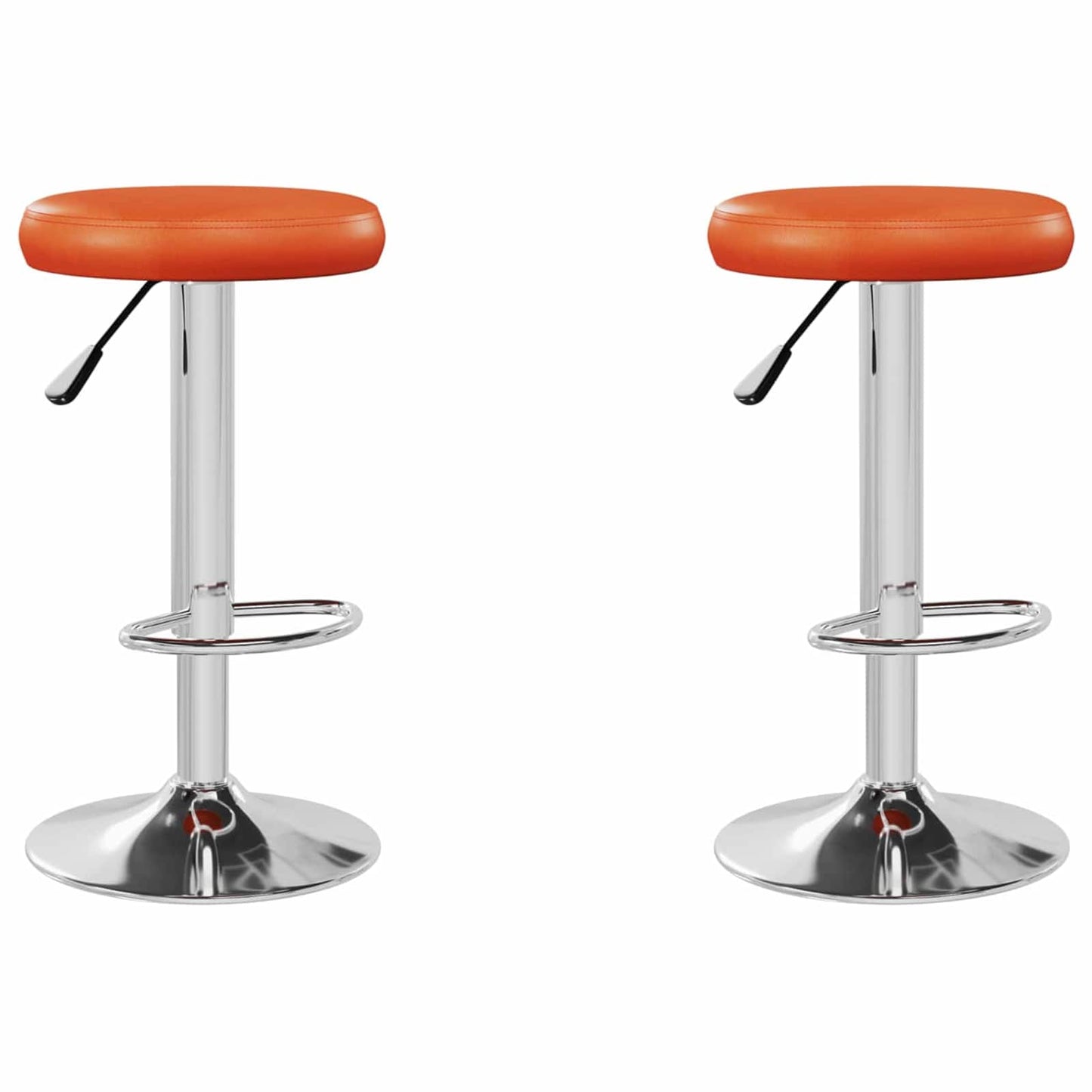 Bar Stool 2 pcs 31 x 31 x 87 cm Faux Leather Swivel